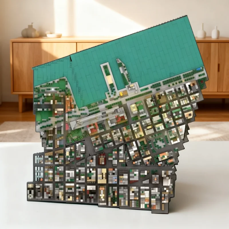 5696pcs MOC Architecture Tribeca New York City Model Christmas Gift Collectible Creative For Desktop And Shelf
