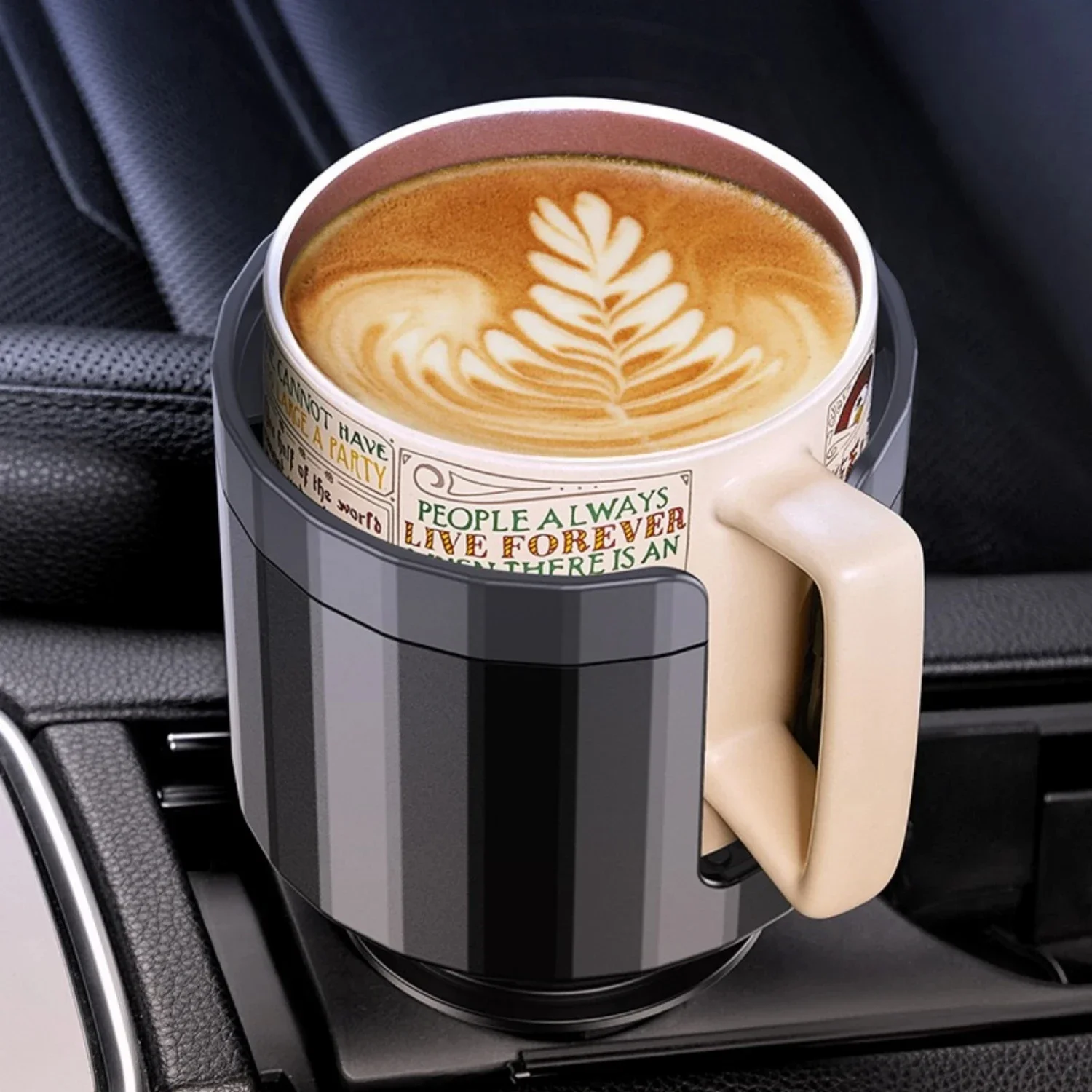 

Upgraded Car Cup Holder Expander with Adjustable Base Stable Auto Bottle Support Universal for 6.5CM-10.5CM Cup Holder