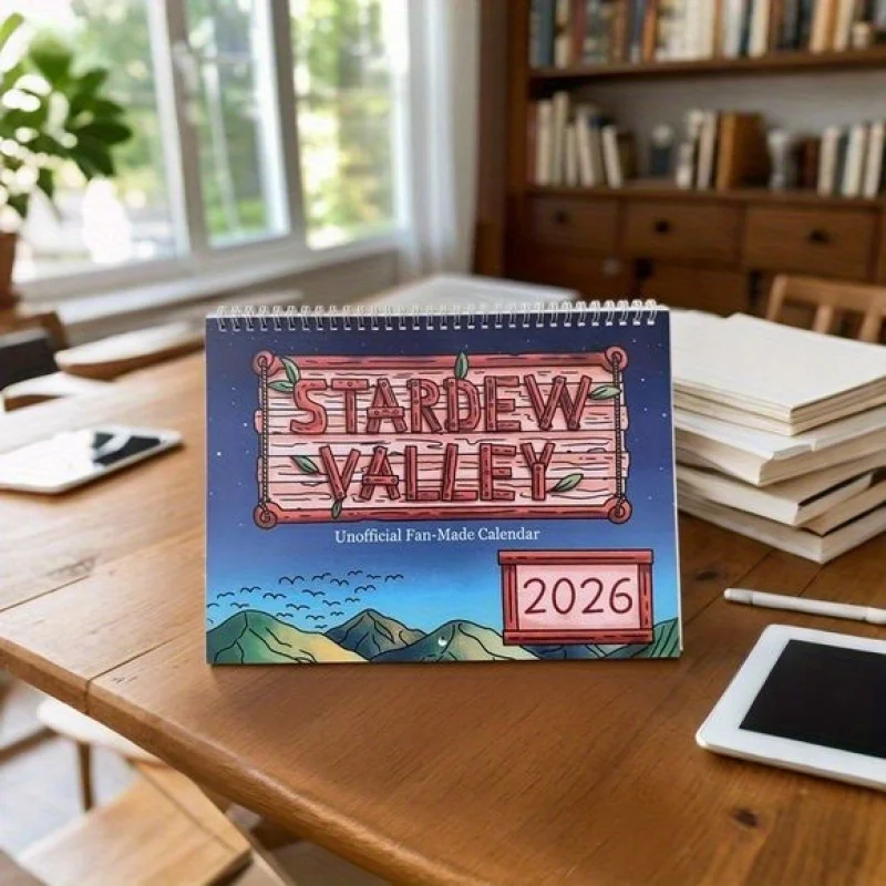 2026년 달력 - 스타듀 밸리 팬이 만든 벽걸이 달력 PRE 12개월 달력 2026년 플래너 재미있는 가족 플래너