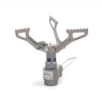 Outdoor Gas Stove Mini Titanium Camping Gas Burner 25g Ultralight Stove Survival Furnace Pocket Picnic Gas Cooker BRS-3000T
