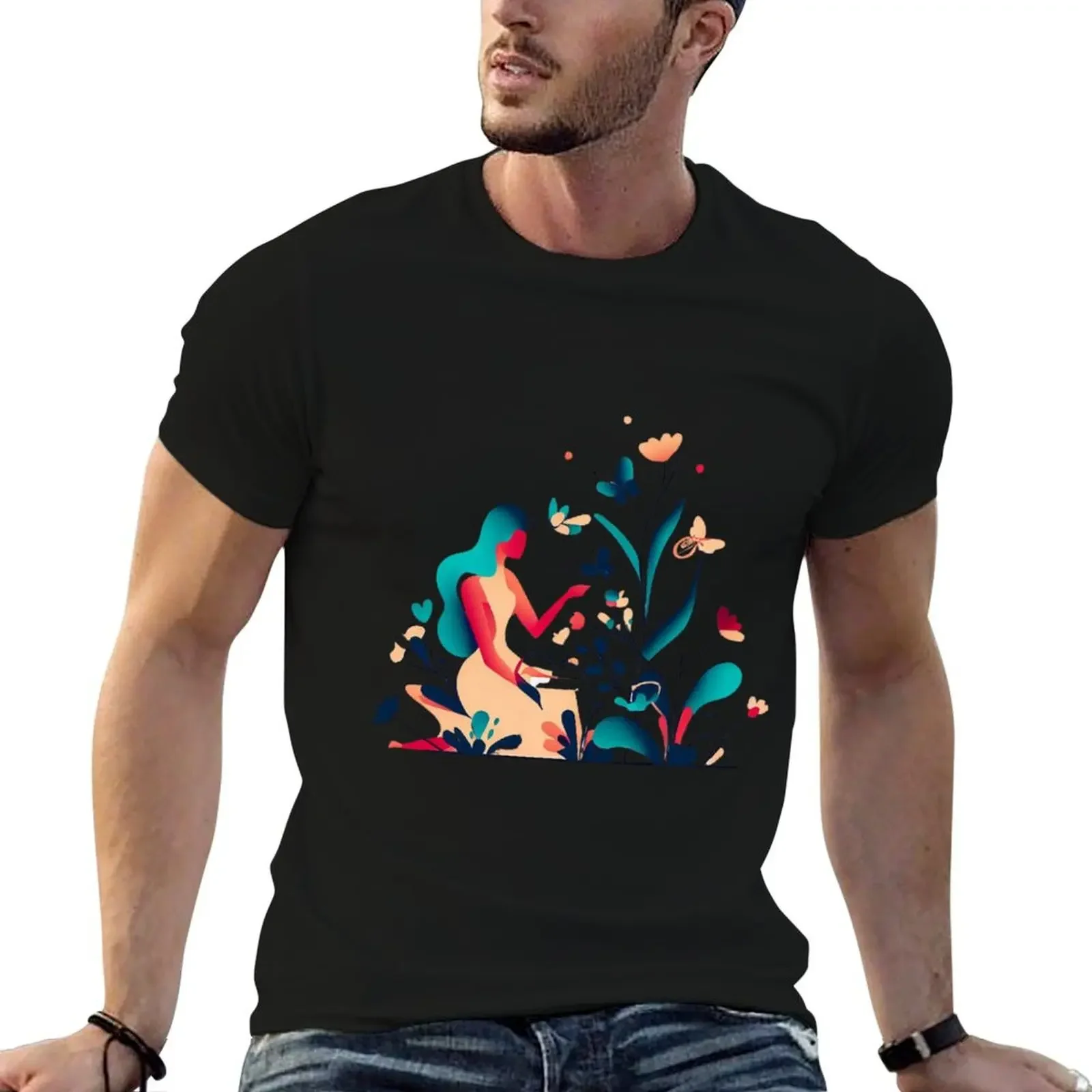 Enchanting Blooms: Fashion and Products Inspired by the Graceful Hydrangea Girl T-Shirt graphics t shirts for men pack