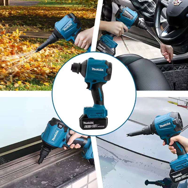 

2026Makita DAS180 Brushless Air Blower Cordless Dust Blower With Nozzle 18V Multi-Purpose Inflator Cleaning Tool