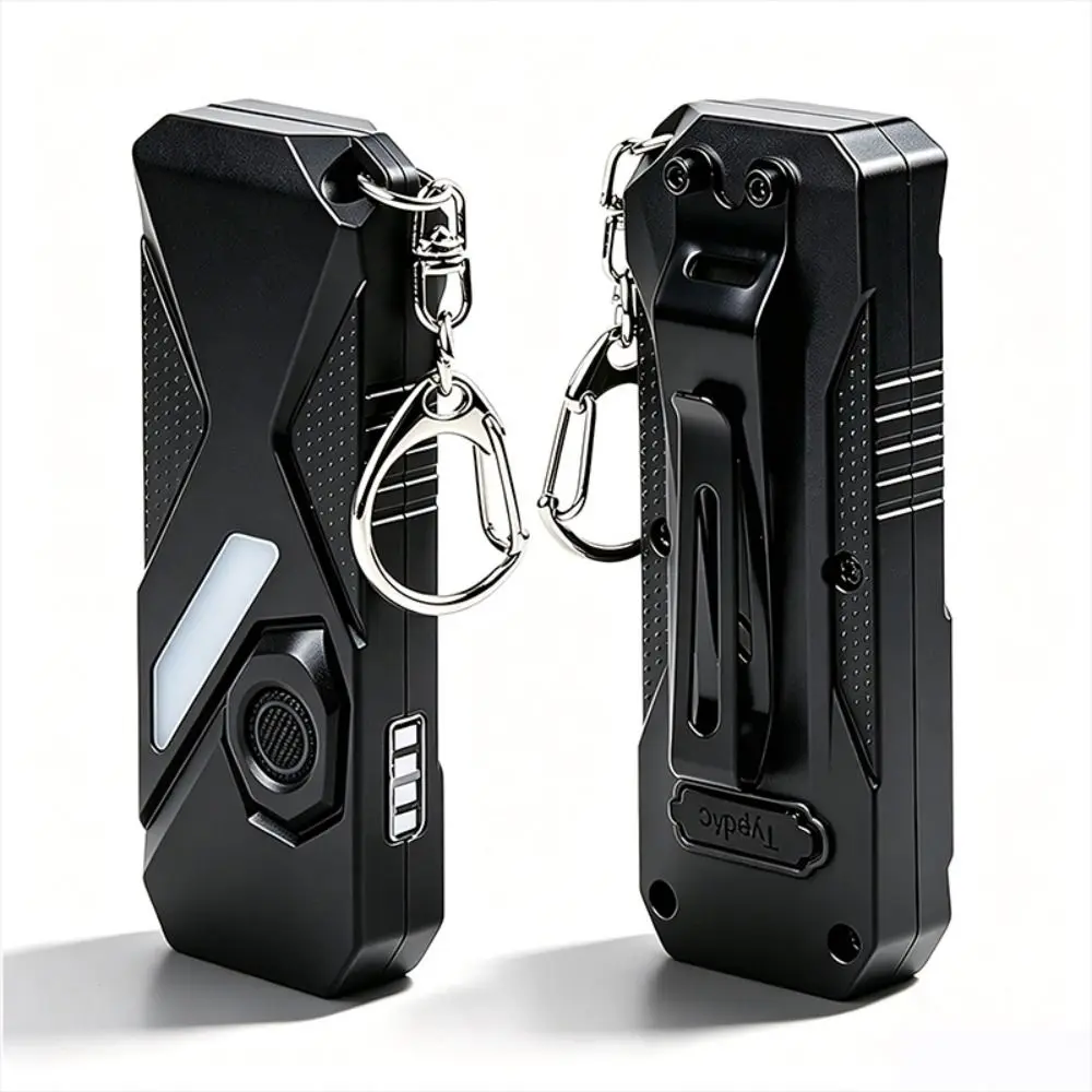 Rechargeable Keychain Flashlight USB C Double Front Lights Detection Lamp Purple Light Multifunctional Colorful Light Flashlight