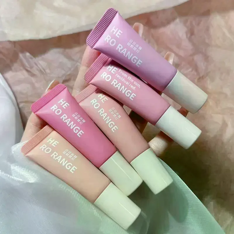 HERORANGE チークブラッシュピグメントチューブ 保湿チークブラッシュ コスメティック フェイスブラッシャー 長持ちリキッドブラッシュ ブライトニングメイク