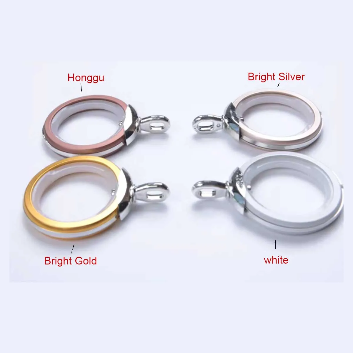 

Aluminum Alloy Curtain Ring, Silent Roman Hanging Ring, Shower Curtain Accessories