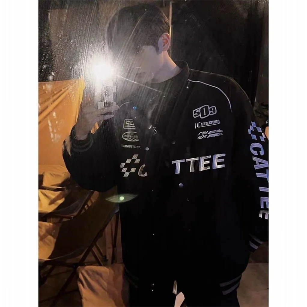 

Мужская демисезонная куртка-бомбер премиум-класса в американском стиле, свободного кроя, молодежная, модная, ветрозащитная верхняя одежда