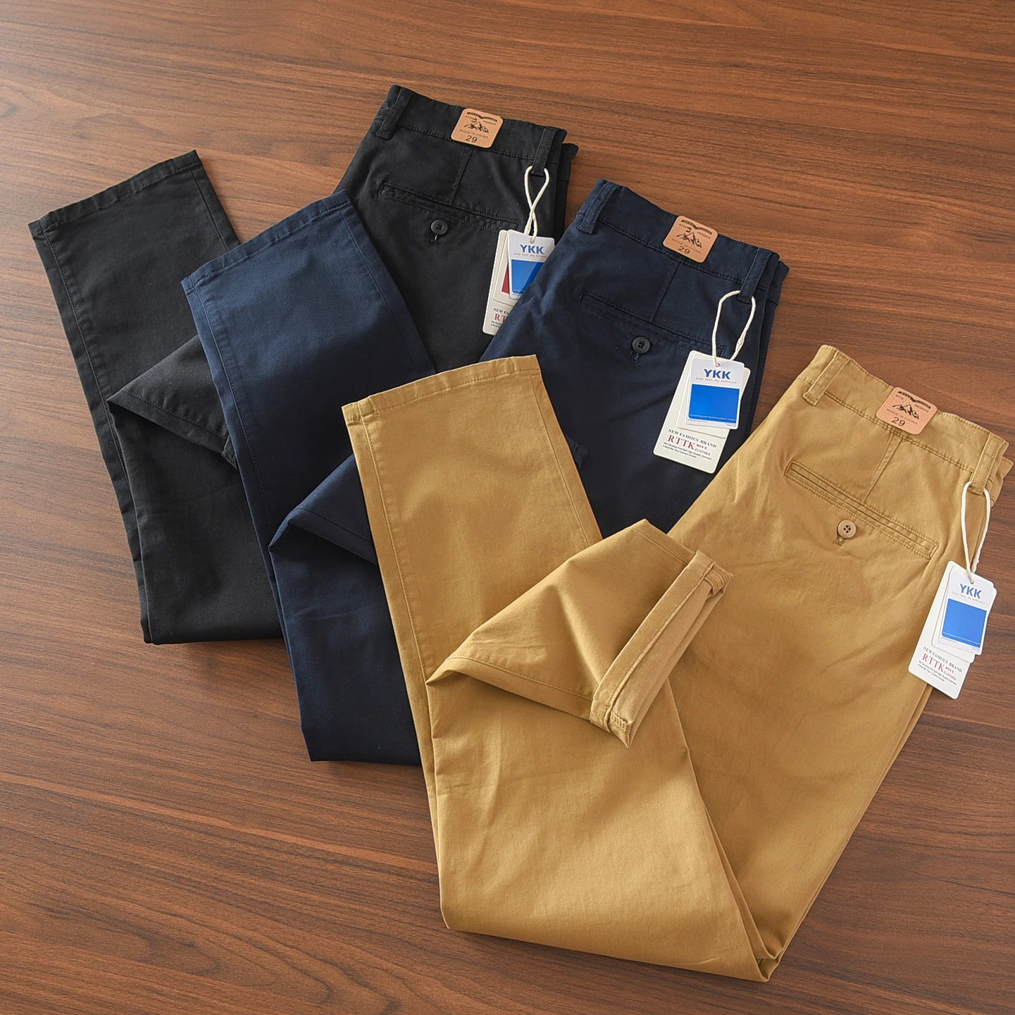 

Мужские повседневные хлопковые брюки прямого кроя в винтажном стиле, легкие и удобные, для ежедневной носки весной и осенью