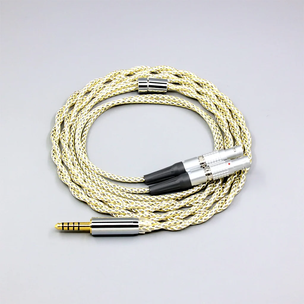

TypeS 23AWG Litz Shielding Silver OCC Earphone Cable For Focal Utopia Fidelity Circumaural Headphone 8931