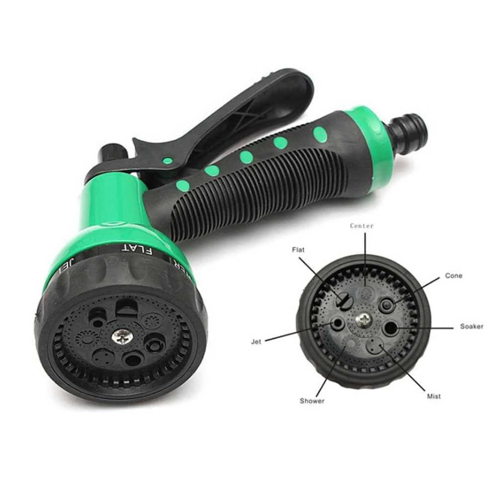 

7.5/15/30m ABS Plastic EVA Garden Telescopic Spring Water Pipe Multifunctional Car Wash Water Spray Sprinkler 7 Kinds of Spouts