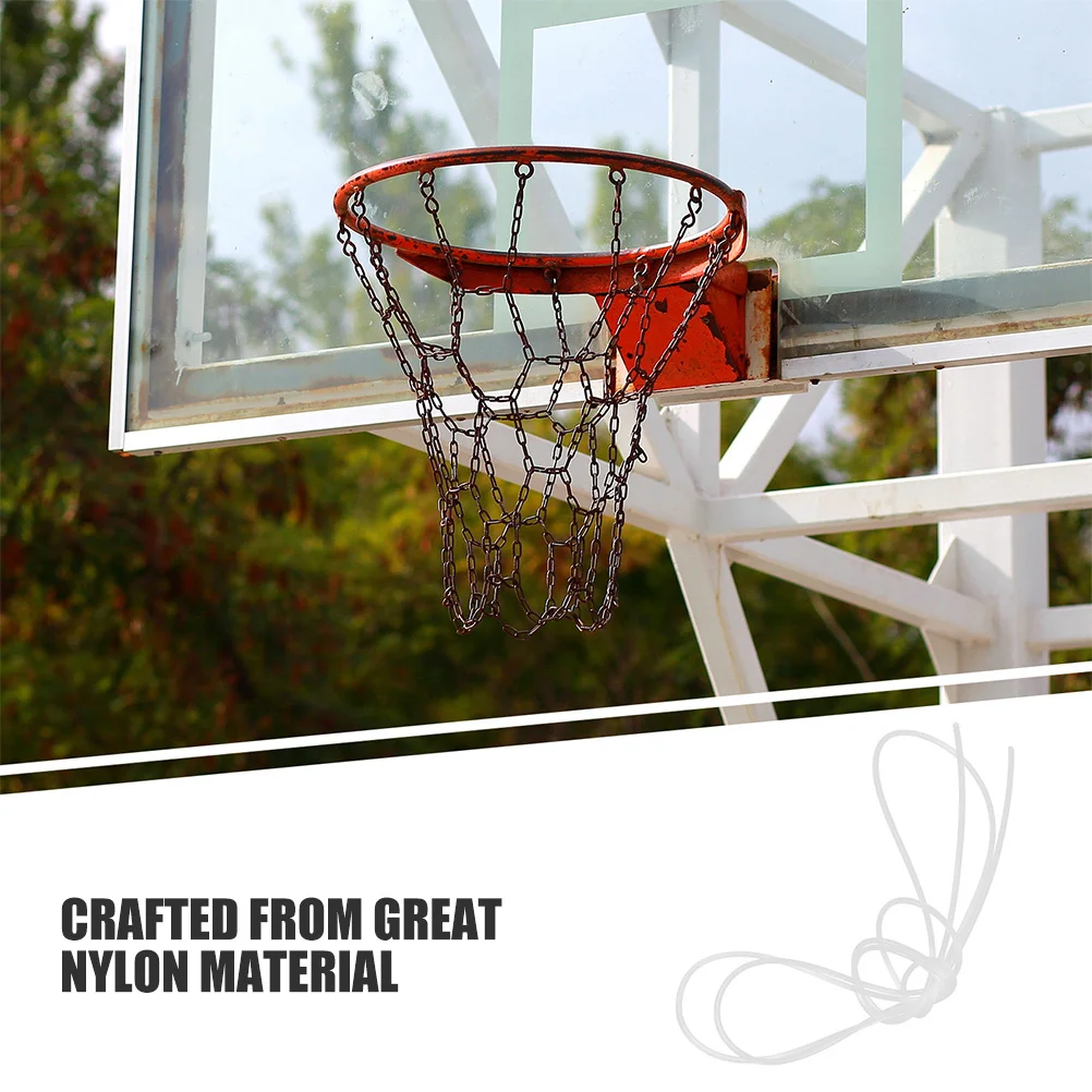 4 stuks basketbalring touw nylon duurzaam rijgen netto vervanging binnen buiten multi sport threading basketbalring touw