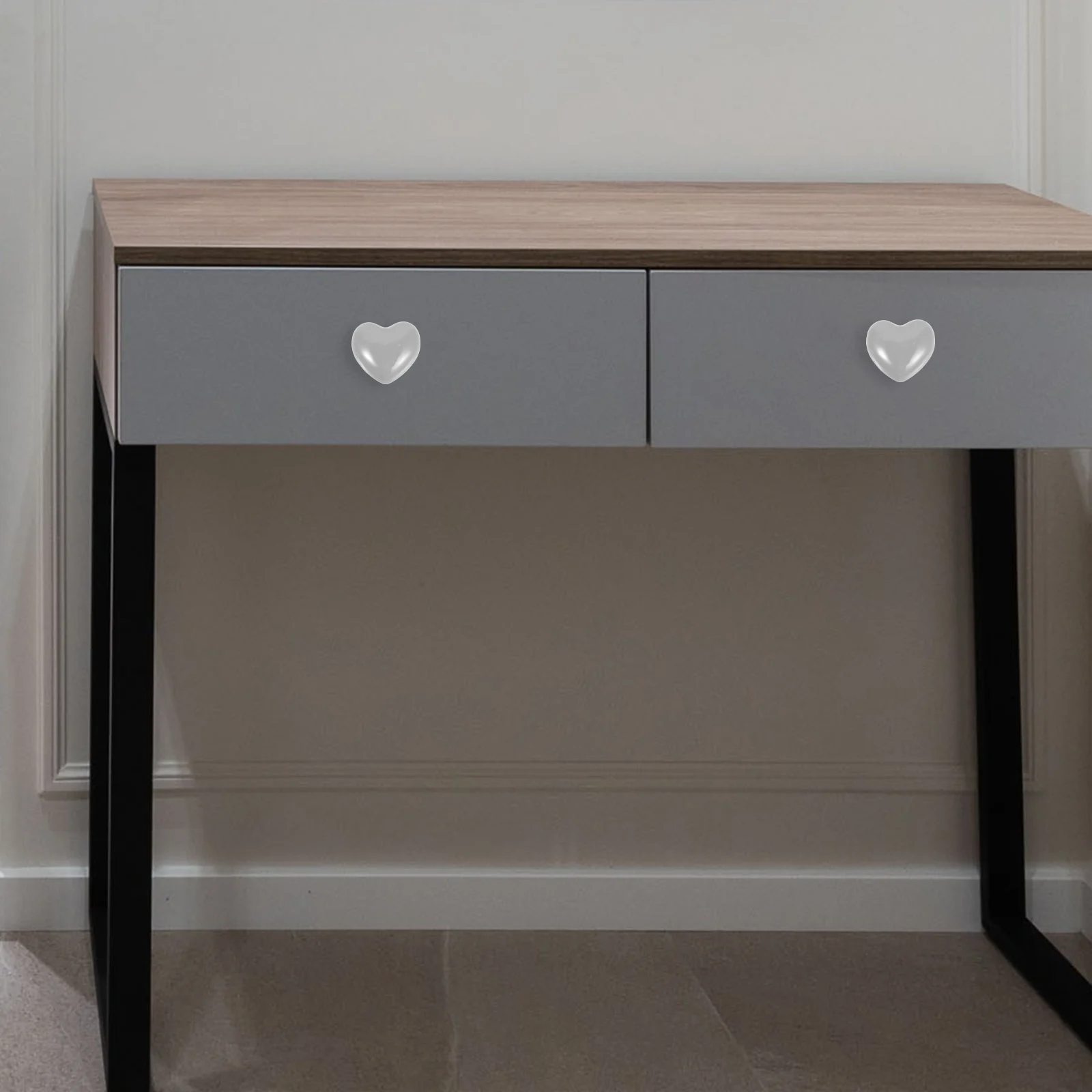 

8 Pcs Ceramic Handles Dresser Drawer Knobs Gray Color Smooth Surface Durable Cabinet Pulls Wardrobe Closet Door Hardware