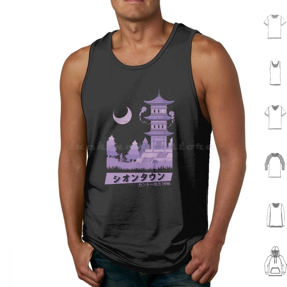 Lavender Town Tank Tops Vest Sleeveless Dragonite Absol Typhlosion Ampharos Flygon Ninetales Carpentry Properties Metal