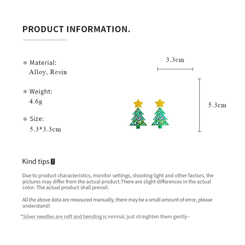 2 أزواج الراتنج نجوم أشجار عيد الميلاد سوبر التألق الملونة الترتر هندسية استرخى أقراط للنساء مهرجان الأذن مجموعات مجوهرات #6