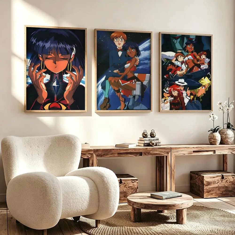 anime Nadia The Secret Of Blue Water Poster Poster HD Waterproof Self Adhesive Wall Art Print Decor for Bedroom Living Room Gift