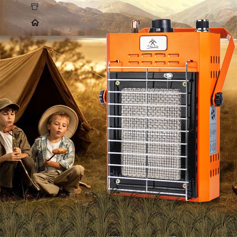 SKT-90 Portable Gas Heater Stove Propane Burning 3500W Camping Outdoor Cooker Alpine tank/card gas/liquefied gas