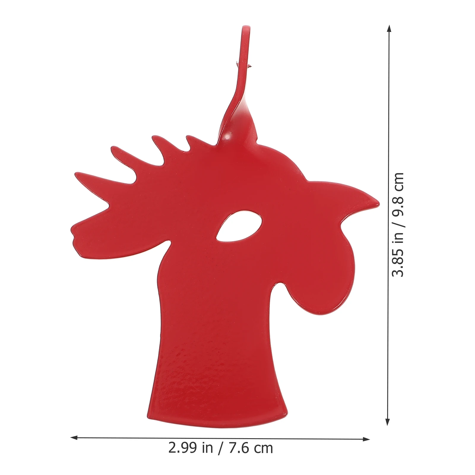 Sturdy Game Training Target Iron Hanging Target Chicken Head Shape Outdoor Range Train Exercise Portable Metal Fun