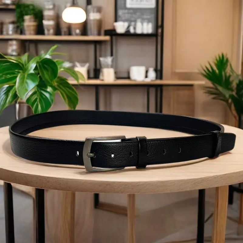 

Fashion designer belt Durable lychee pattern men's belt Automatic pin buckle belt Business casual jeans belt for Men 2025 New