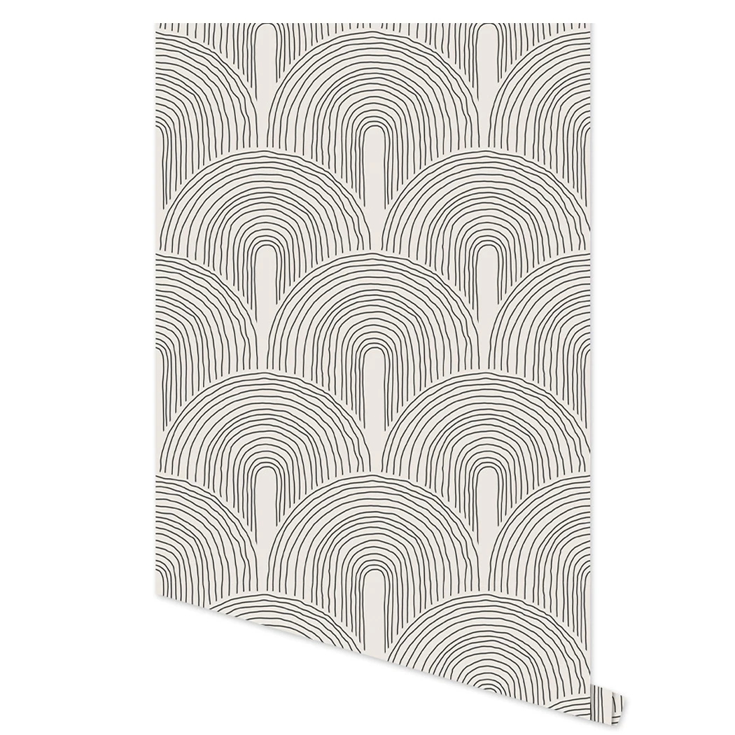 Geometric Arch Peel and Stick Wallpaper Removable Self Adhesive Wallpapers
