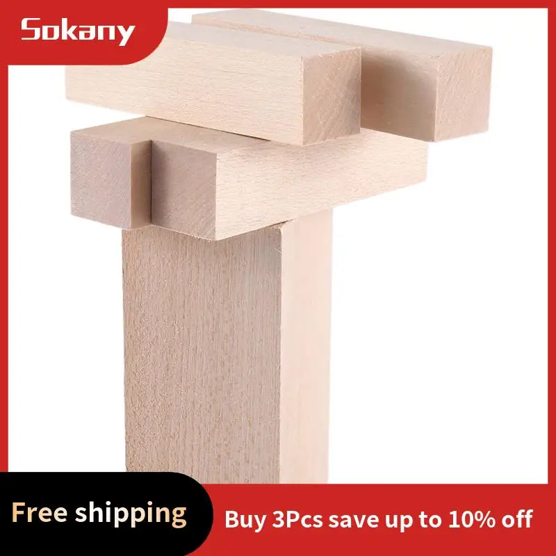 

A59E-5 Pcs Carving Wood Blocks Whittling Wood Blocks Basswood Carving Blocks Unfinished Soft Wood Set For Carving Beginners