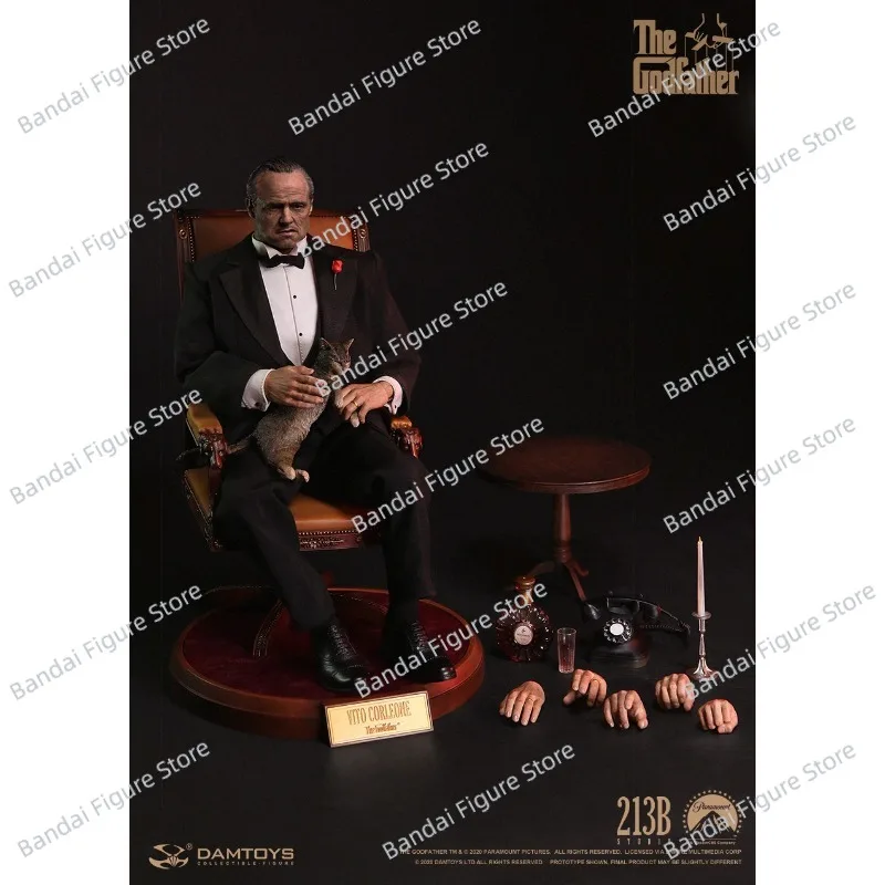 DAMTOYS DAM DMS032 1971-versie Pak Doek The Godfather Action Figure DMS033 1/6 Grijs Vintage Stijl VITO CORLEONE Mini Beeldje