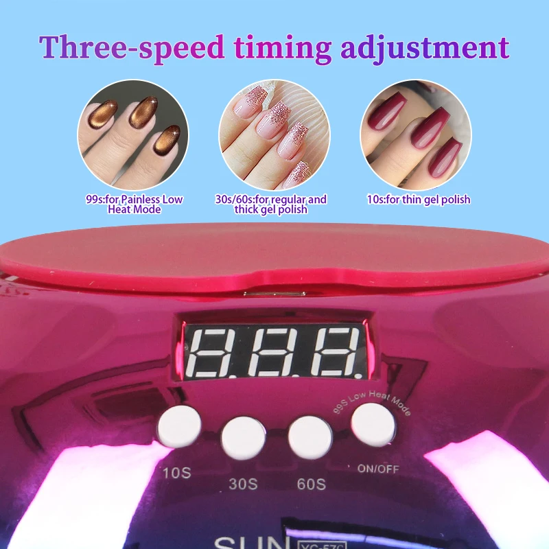 2 in 1 โคมไฟเล็บแห้งกําลังสูงสําหรับเล็บมืออาชีพ LED UV แห้งด้วยเซ็นเซอร์อัตโนมัติสมาร์ท EU เล็บ Salon อุปกรณ์เครื่องมือ