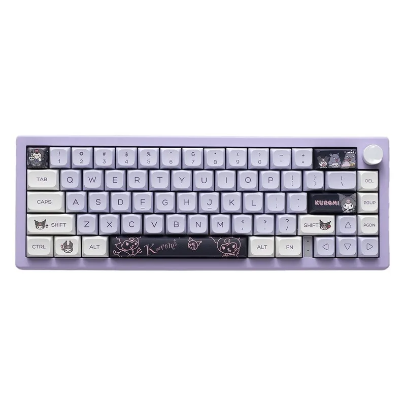 Imagem -05 - Kuromi Tema Keycaps 142key Xda Cereja Perfil Pbt Sublimação Térmica Teclado Mecânico Anime Jogo Periférico Keycaps 2024