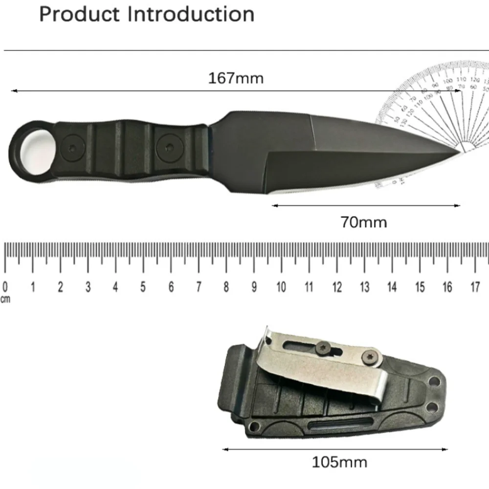 New Recommended Outdoor Tactical Knife High Hardness Multi-function Field Survival Knife Mini Portable Small Straight Knife