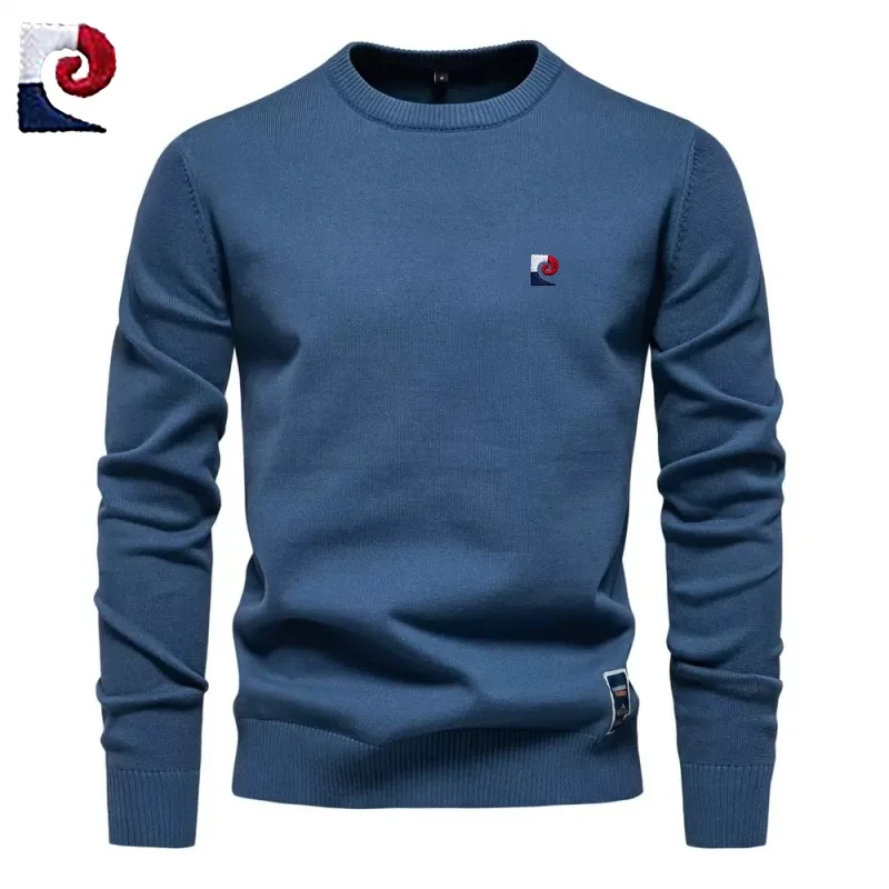

New men's high-quality long sleeved knitted sweater pullover for autumn and winter fashion, casual, warm and versatile top