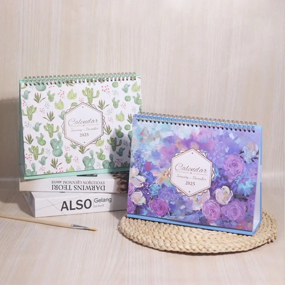 12-Month 2025 Desktop Calendar Efficient Scheduling To Do List English Desk Calendar Daily Planner Schedule Organizer