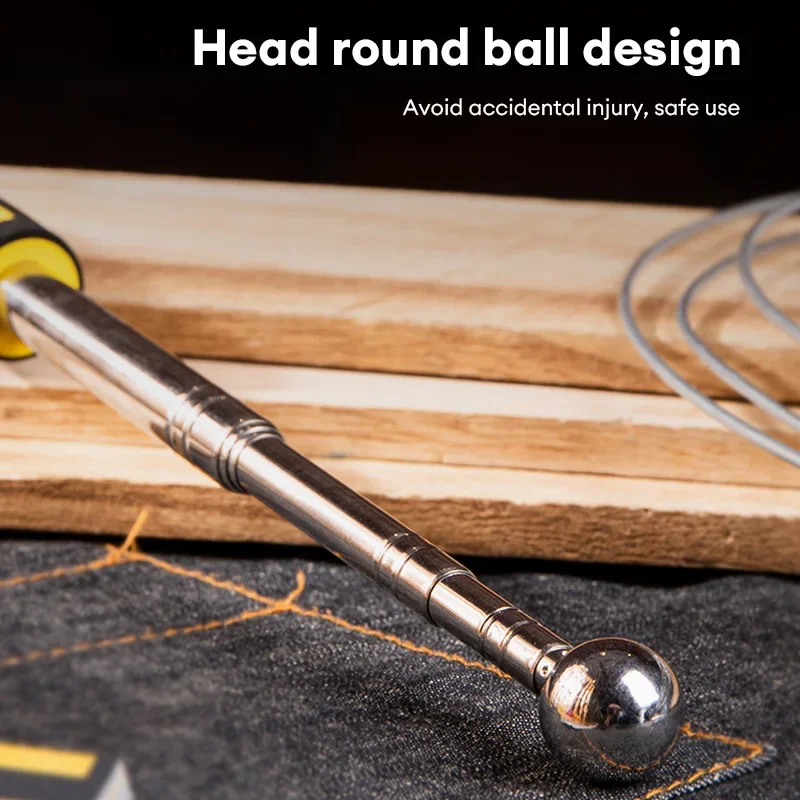 1 قطعة 98/115/160 سنتيمتر متعددة الوظائف تلسكوبي الدفاع عن النفس المطارق فارغة طبل المطرقة غرفة اختبار قضيب غرفة التفتيش أدوات اختبار Metel