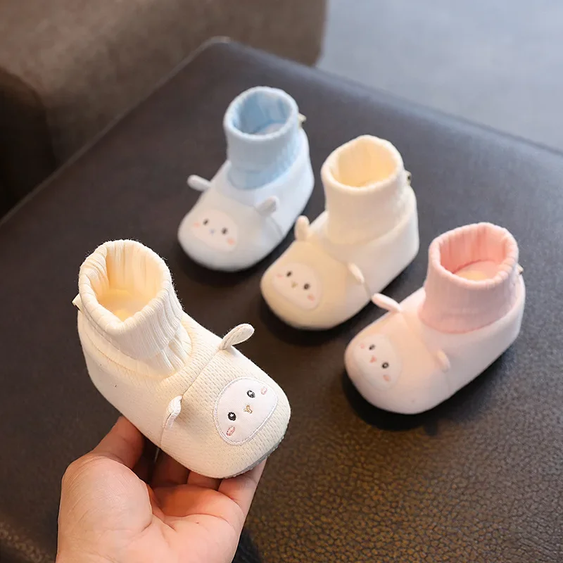 Baby Shoes Spring Autumn Male Female Babies Keep Their Shoes on 6-12 Months Old 0-1 Years Old Cotton Shoe Soft