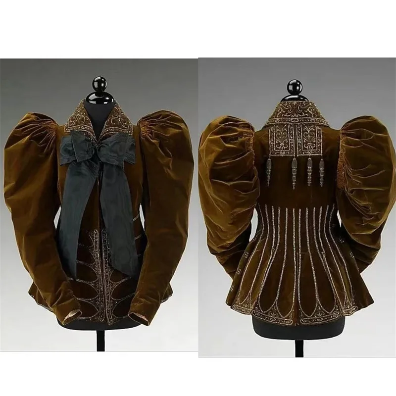 

Woman Gothic Steampunk Victorian Edwardian Riding Jacket Renaissance Royal Court Noble Colonial Tea Party Jacket