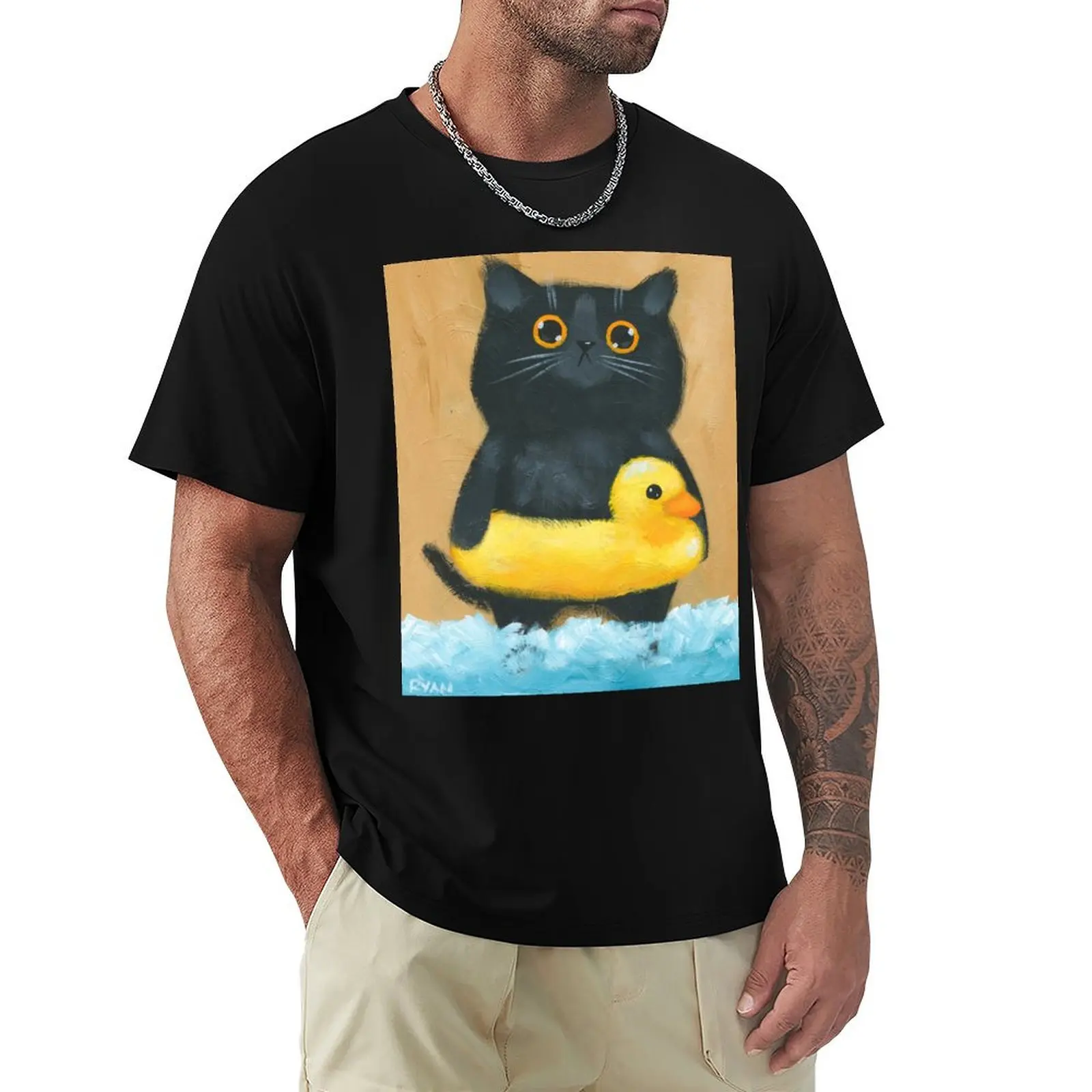 At The Beach Rubber Ducky T-Shirt Light Athletic Short Sleeve Tee Shirt