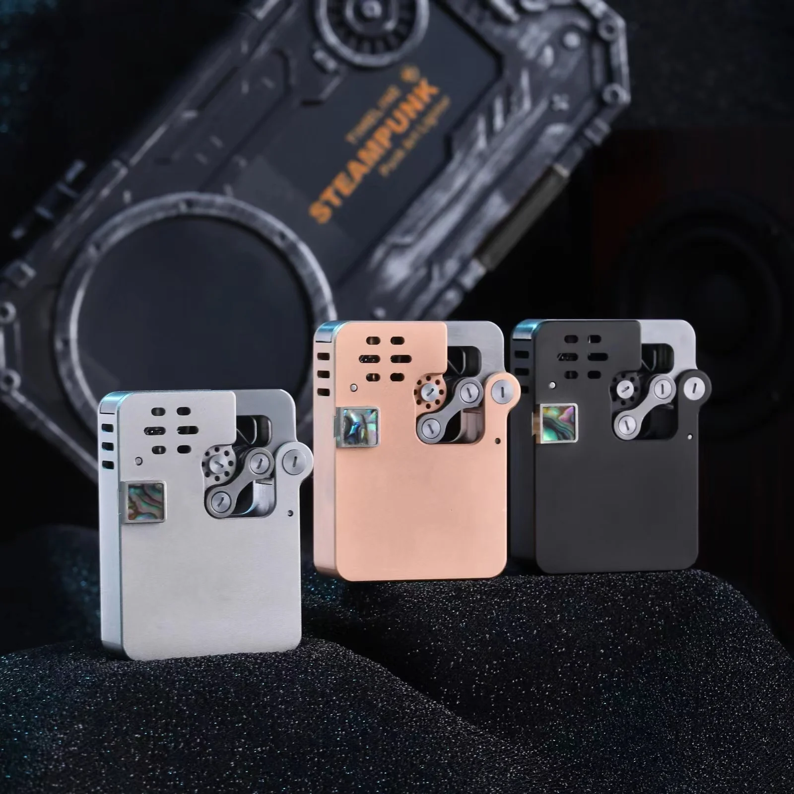 New Metal Kerosene Lighter Zhanyue Mechanical Ejection Personalized Old-fashioned Grinding Wheel Windproof Lighter