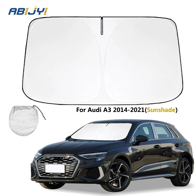 

For Audi A3 2014 2015 2016 2017 2018 2019 2020 2021 New Car Windshield Sun Shade Reflector Sunshade Offers Protection Accessorie