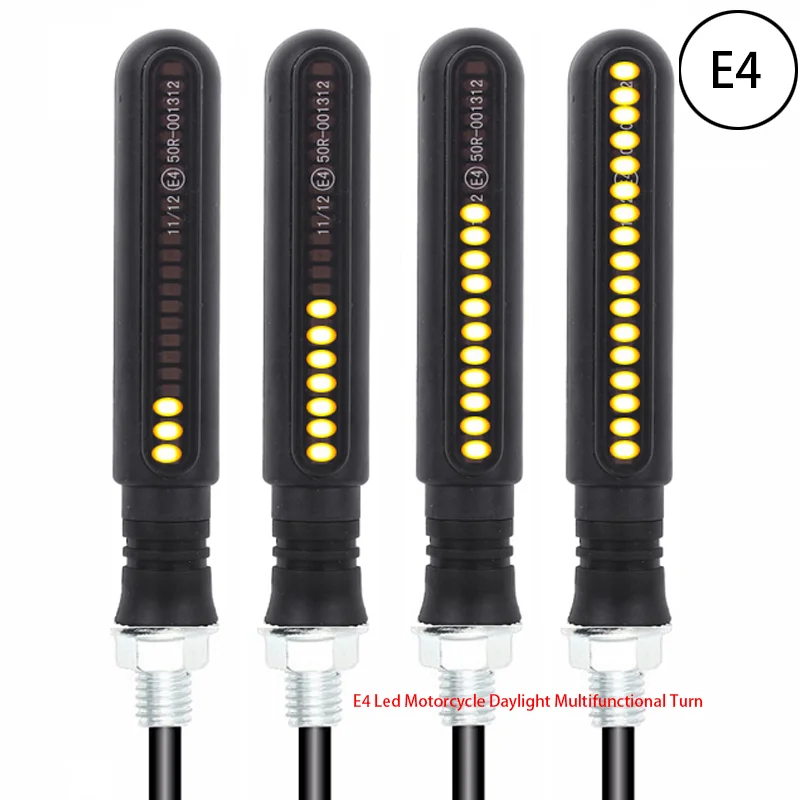 E4 Led Motorcycle Daylight Multifunctional Turn Signals Cover For Stop Moto Yzf R125 Sportster 883 Accessories K1300r
