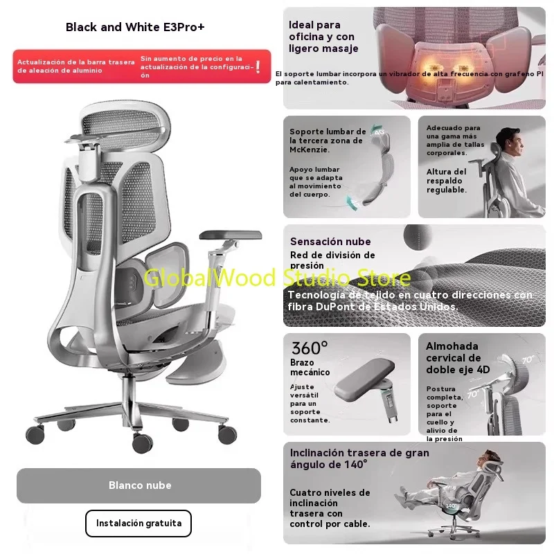 

Стулья Mesa Gamer, игровой стул из ротанга, компьютерная мебель, стулья для кухни, канцелярские принадлежности Sihoo, офисный стул с откидной спинкой на колесах