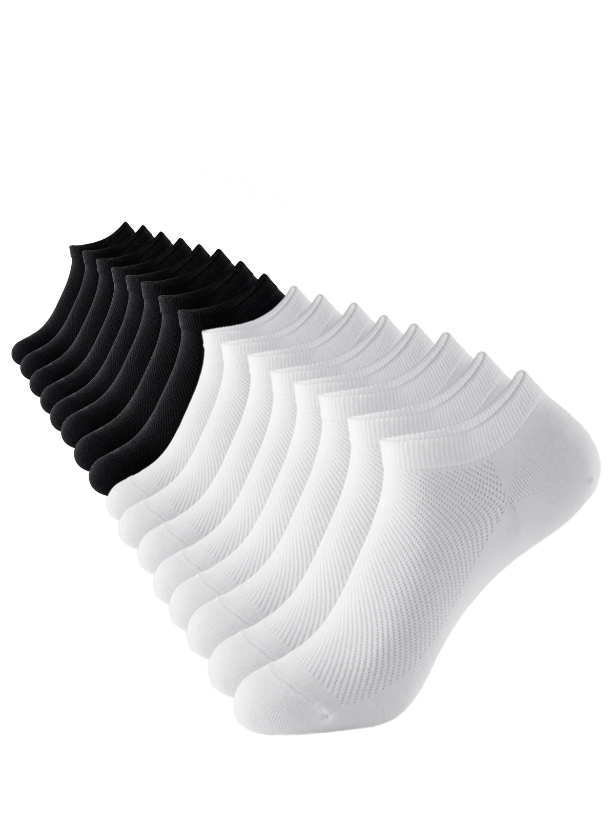 INRIVUS جوارب قطنية للكاحل للرجال والنساء لا تظهر جوارب رياضية للجري منخفضة القطع قابلة للتنفس مضادة للبكتيريا 4 8 أزواج مقاس 40-44