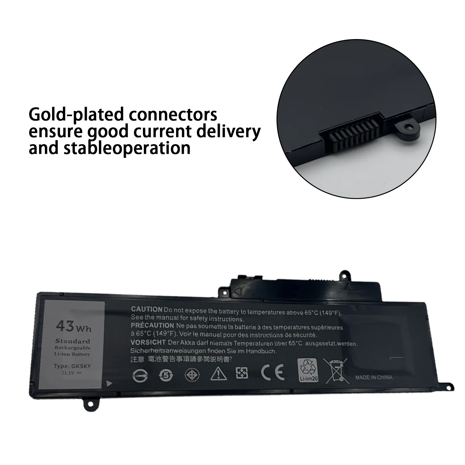 NEW  GK5KY Laptop BatteryFor Dell Inspiron 11 3147 3148 Inspiron 13 734713 7348 11.1V 43WH 3950mAh