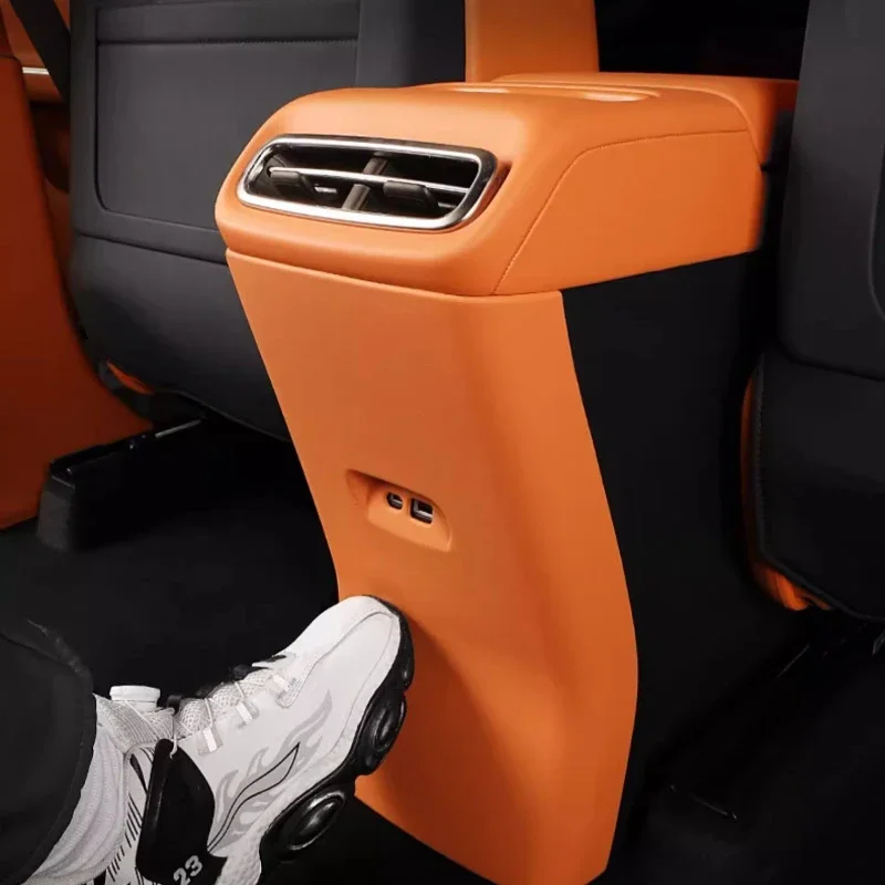 For LEAPMOTOR C10 Rear Anti-kick Pad Central Control  Air Conditioner Anti-kick Board Cover Protective Car Interior Accessories