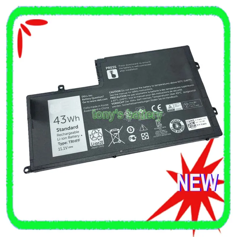 

Новый аккумулятор TRHFF для Dell Inspiron 15 5445 5447 5448 5545 5547 5548 15-5547 5557 14-5447 N5447 N5547 1V2F6
