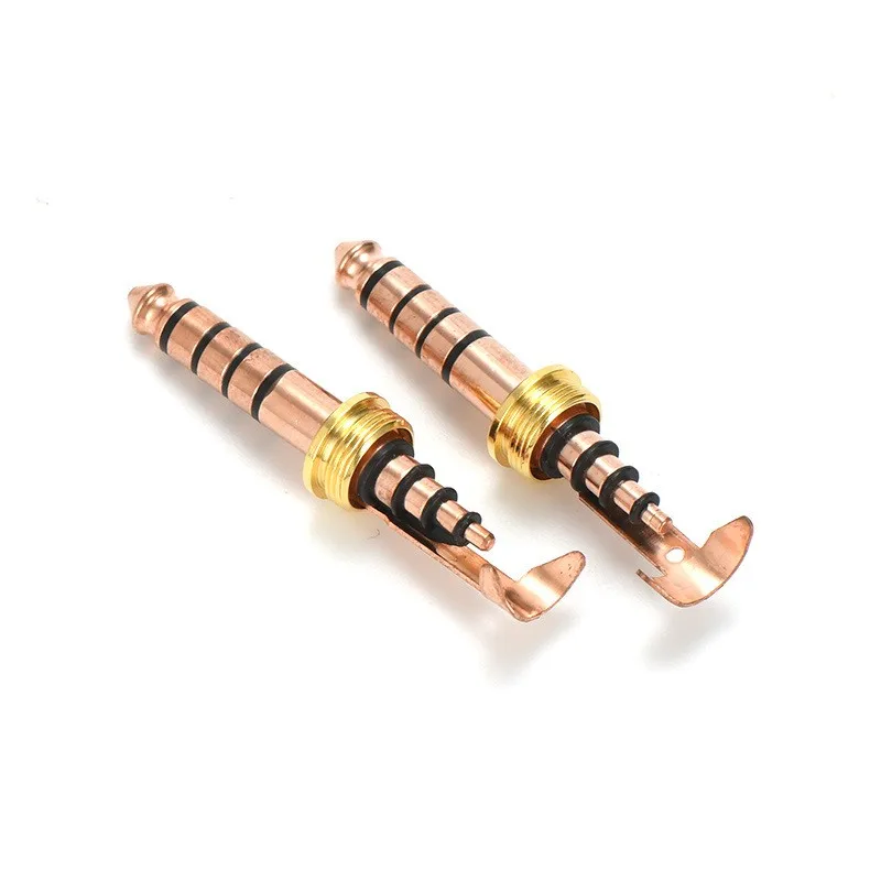 

1PC 4.4mm Balanced Plug Non-Magnetic, Nickel Free, Oxygen Free, Purple Copper Surface Passivation 5 Poles Male For Earphone