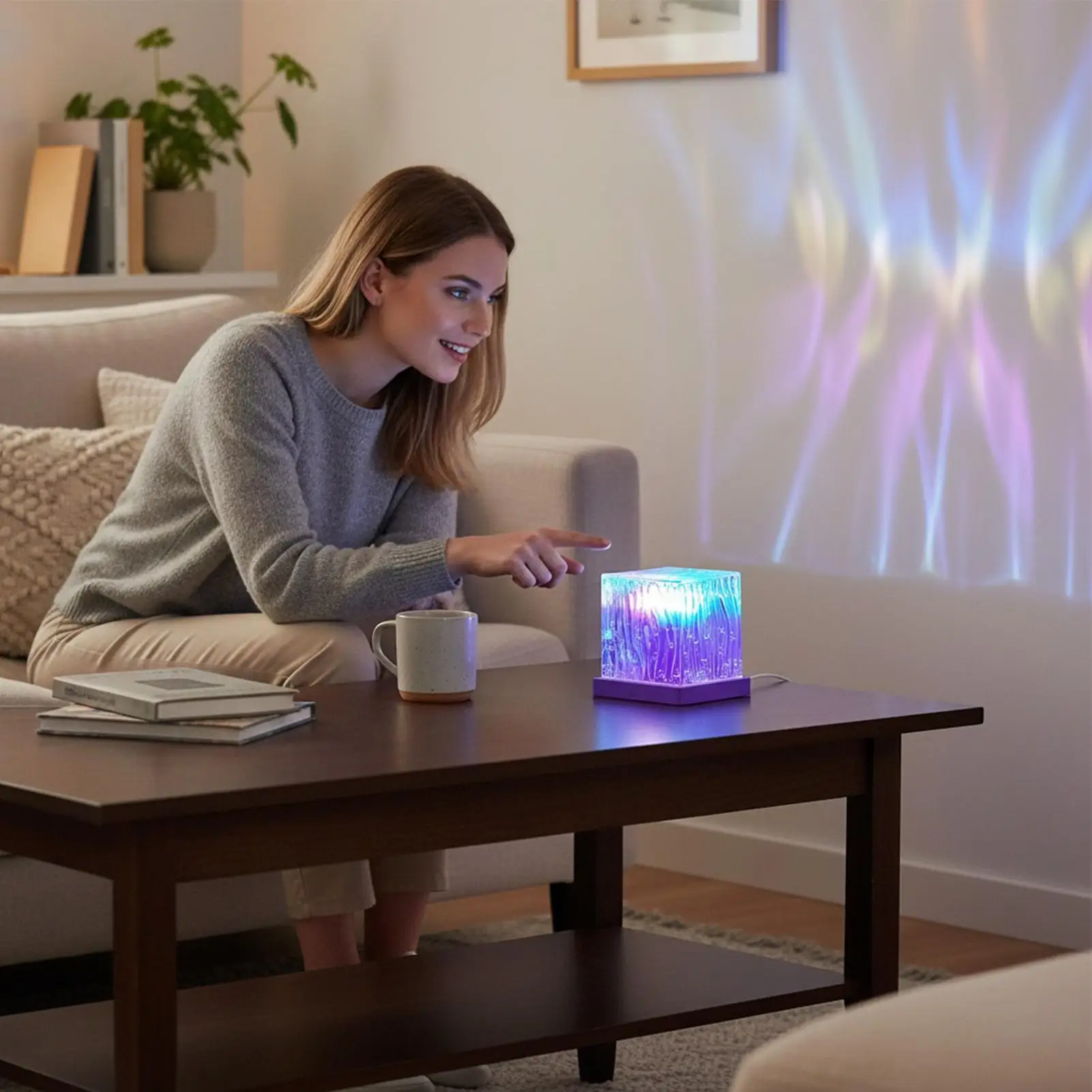 Night Light Projector Noise-Less Adjustable Brightness LED Projector Light For Bedroom For Hotel Dorm Living Room Apartment