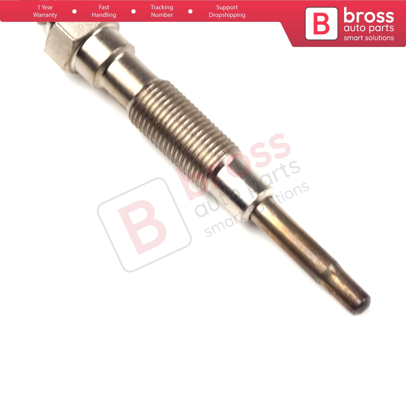 Bross Auto Parts BGP85 1 Piece Heater Glow Plug 12 Volt MD050212, GV673, 0100221147, 0 250 202 094 for Mitsubishi Hyundai