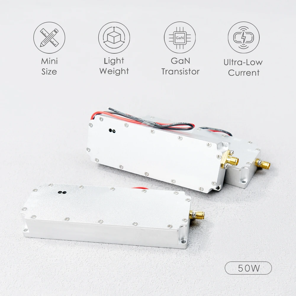 50-W-Niederfrequenz-HF-Modul-Leistungsverstärker mit Isolator 300-400MHZ400-550MHZ500-680MHZ650-800MHZ750-900MHZ810-980MHZ900-1100M