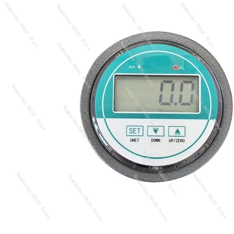 Digital Micro Differential Pressure Gauge, Aluminum Shell Embedded Cleanroom, New Energy Pipeline Negative Pressure