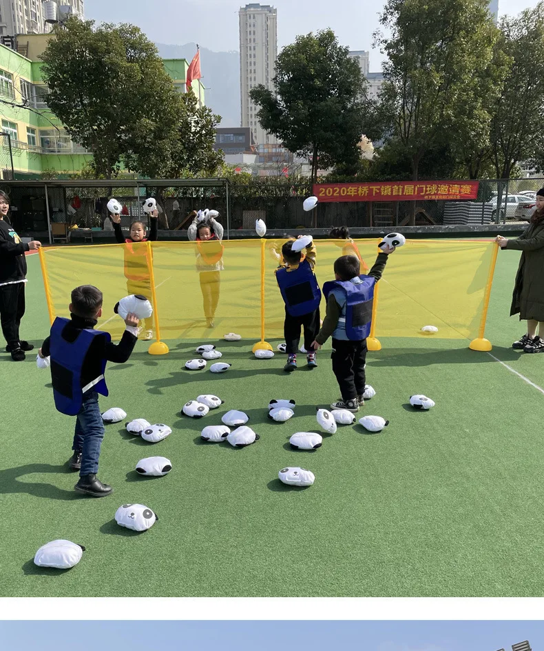 1set Throw Panda Wars kid Outdoor Sports game Indoor Silk Soft Panda Kids Pillow Funny Games Family Kindergarten toy