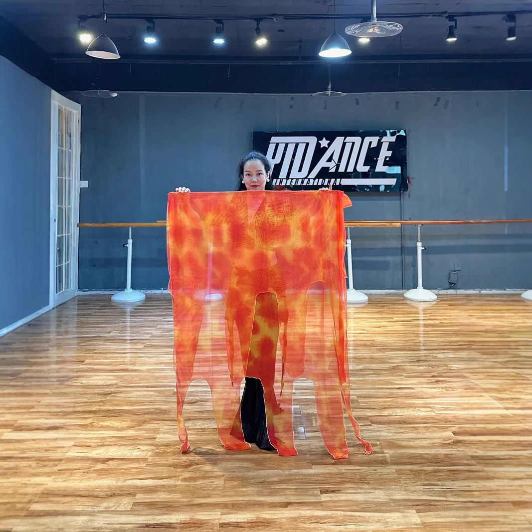 1 шт. флаги для поклонения, похвала, танца, прямоугольное крыло, огненный флаг с масштабируемыми стержнями, градиентные церковные баннеры, сценический реквизит 150x110 см