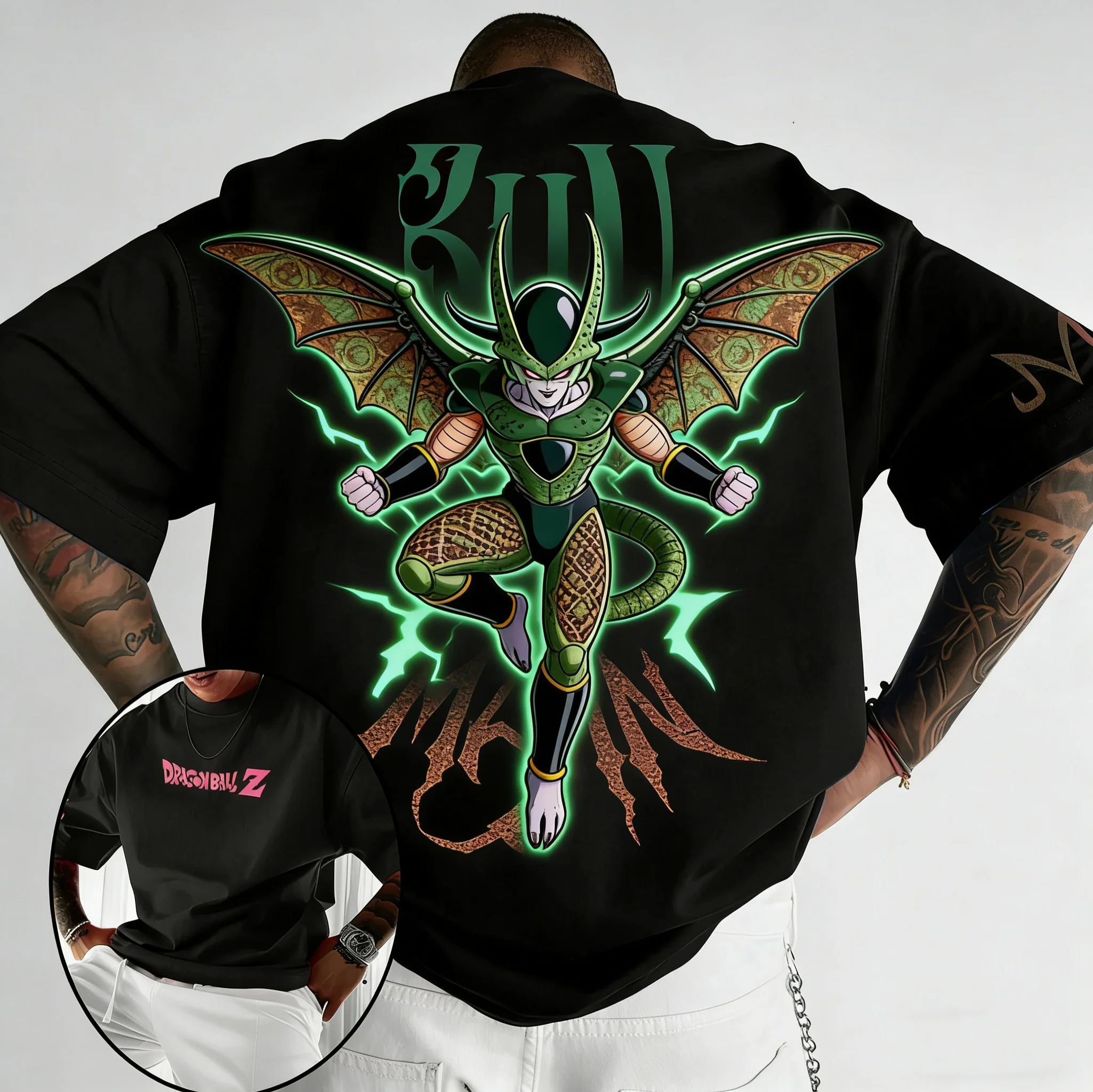 

2026 Dragon Ball Summer Men's T-shirt Japanese Anime Original Design Summer Children's Seasonal Trend Short Sleeve Shirt