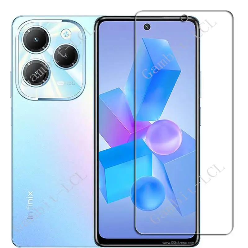 3 BH kaca temper pelindung layar Infinix Hot 40 Pro 6.78 inci Hot40 Pro Hot40 40Pro X6837 X6836